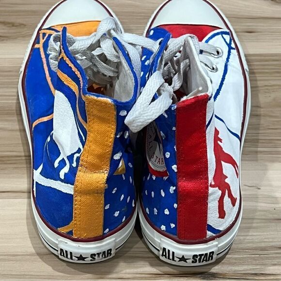 Converse Buffalo Bills Buffalo Sabres Hand Painted Shoes Men’s 7 Women’s 8.5 - Picture 5 of 7